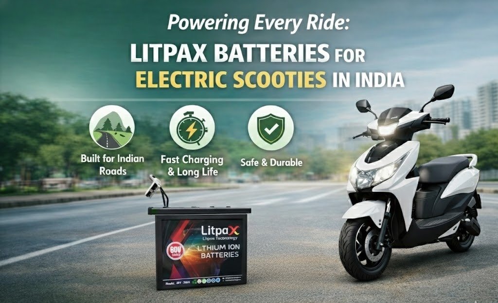 Powering Every Ride: Litpax Batteries for Electric Scooties in India