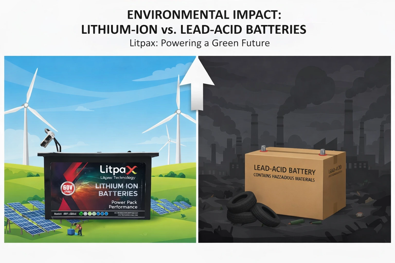 Environmental Impact of Lithium-Ion vs Lead-Acid Batteries